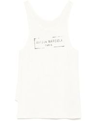 Maison Margiela - R signature scoop neck ärmelloses top - Lyst