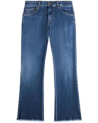 Fay - Jeans ,Blauw ,Katoen Bootcut Stretch Jeans - Lyst