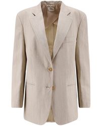 Alysi - Gestreifter Blazer Mit Knöpfen - Lyst
