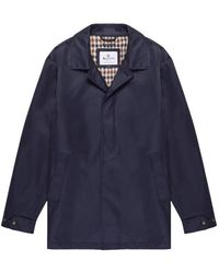 Aquascutum - Jassen ,Blauw ,Katoen Blauwe Trenchcoat - Lyst