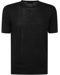 Roberto Collina - Katoenen T-Shirt Met Korte Mouwen - Lyst