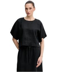 DKNY - Rundhals-Oberteil Mit Kurzen Ärmeln - Lyst