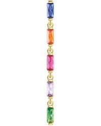 Thomas Sabo - Ohrring Einzel Bunte Steine 925 Sterlingsilber Gelbgold Vergoldet Zirkonia Mehrfarbig H2184-488-7 - Lyst