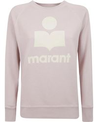 Isabel Marant - Katoenen Sweatshirt Met Lange Mouwen En Logo - Lyst