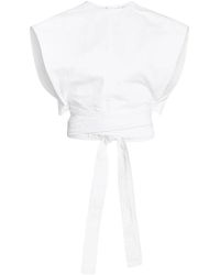 Alaïa - Mouwloze Blouse Met Ronde Hals - Lyst