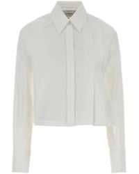 Sportmax - Overhemden ,Wit ,Leer Certo Shirt - Lyst