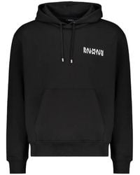 Balmain - Hoodies & Sweatvesten ,Zwart ,Katoen Logo Hoodie - Lyst