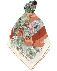 Ferragamo - Silk Scarves - Lyst