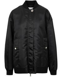 Sportmax - Jassen ,Zwart ,Katoen Avenue Bomber Jacket - Lyst