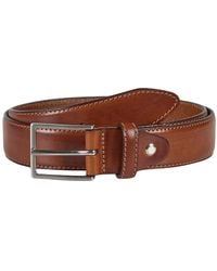 Howard London - Accessoires ,Bruin ,Leer Leren Riem Charles - Lyst