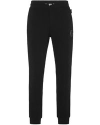 Philipp Plein - Broeken ,Zwart ,Katoen Jogging Pants Iconic Plein - Lyst