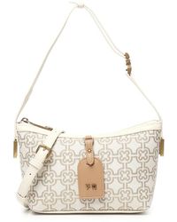 V73 - Weiße Jacquard-Schultertasche Mit Reißverschluss - Lyst
