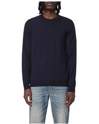 Drumohr - Blauer pullover - Lyst