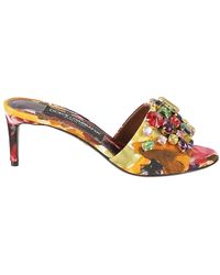 Dolce & Gabbana - Heeled Mules - Lyst