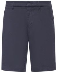 Fay - Korte Broeken ,Blauw ,Katoen Guru Chino Shorts - Lyst
