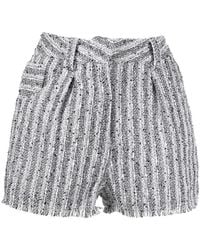 IRO - Korte Broeken ,Grijs ,Katoen Casual Multicolour Katoenmix Shorts - Lyst