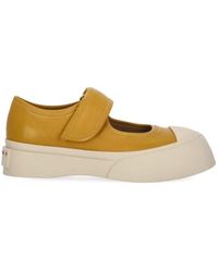 Marni - Schoenen ,Geel ,Leer Mary Jane Sneaker - Lyst