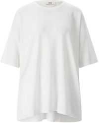 SMINFINITY - Relaxed Leinen-Baumwoll T-Shirt - Lyst
