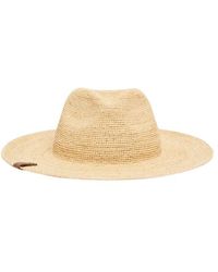 Weekend by Maxmara - Raffia Hut Mit Lederlogo - Lyst