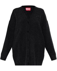 DIESEL - Truien & Vesten ,Zwart ,Wol M-Areela Cardigan - Lyst