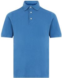 Fedeli - Tops ,Blauw ,Katoen Modern Polo - Lyst