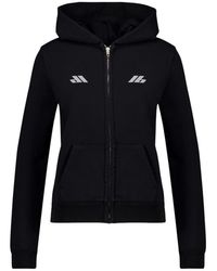 Balenciaga - Zwarte Zip-Up Activewear Hoodie - Lyst