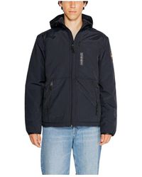 Napapijri - Schwarze jacke mit reißverschluss für männer - Lyst