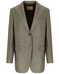 Twinset - Jassen ,Katoen Single-Breasted Blazer - Lyst