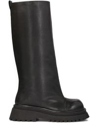 Kazar - Schwarze Stiefel Mit Dicker Sohle Und Weitem Schaft - Lyst
