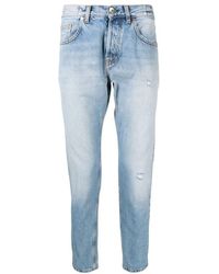 Eleventy - Blaue straight jeans mit 5 taschen - Lyst