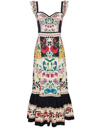 La DoubleJ - Maxi-Jurk Met Bloemenprint - Lyst