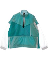 Nike - Fitness ,Groen ,Polyester Mesh Tech Pack Trainingspak Jas Groen/Wit/Zwart - Lyst