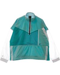 Nike - Fitness ,Groen ,Polyester Mesh Tech Pack Trainingspak Jas Groen/Wit/Zwart - Lyst