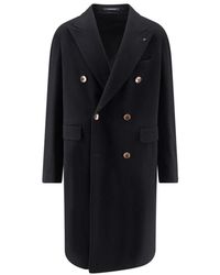 Tagliatore - Jassen ,Zwart ,Gevoerd Virgin Wool En Cashmere Jas - Lyst