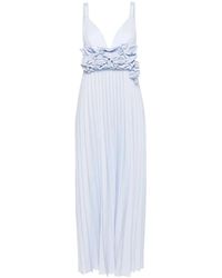 P.A.R.O.S.H. - P.A.R.O..H. ,Kleedjes ,Blauw ,Poederblauwe Jurk - Lyst