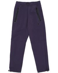 Nike - Fitness ,Paars ,Katoen Tech Fleece Lichtgewicht Trainingsbroek - Lyst