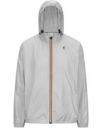 K-Way - Jassen ,Grijs ,Nylon Claude Short Jacket - Lyst