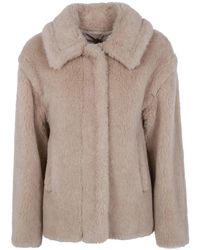 Max Mara - Single Breasted Short Classic Coat - Lyst