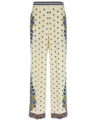 Etro - Pantalon Met Medaillonmotief - Lyst