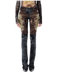 Jean Paul Gaultier - Bedruckte Medaillon Mesh Hose - Lyst