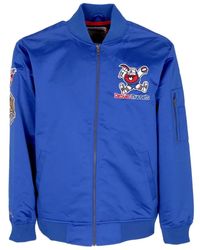 Mitchell & Ness - Jassen ,Blauw ,Satijn Denver Nuggets Lichtgewicht Satijnen Bomberjack - Lyst
