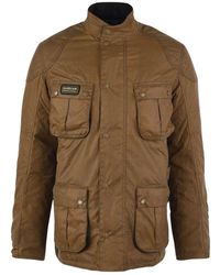 Barbour - Jassen ,Bruin ,Katoen Winter Lockseam Wax Jas - Lyst