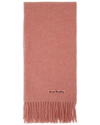 Acne Studios - Accessoires ,Roze ,Wol Canada Narrow Scarf - Lyst