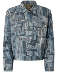 Roberto Cavalli - Capsule Collection Patchwork Denim Jacket - Lyst