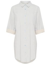 Kaffe - Gestreepte Shirt Tuniek Nantucket Breeze - Lyst