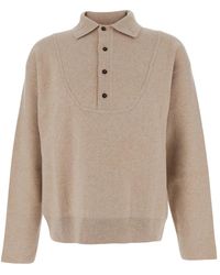 Jacquemus - Polo Kraag Wol Trui - Lyst
