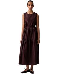 Marc O' Polo - Maxi Jurk Met Wijde Rok - Lyst