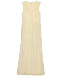 BITE STUDIOS - Kleedjes ,Wit ,Wrinkle Maxi Dress - Lyst
