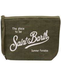 MC2 Saint Barth - Aline Linen Clutch Bag - Lyst