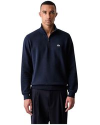 Lacoste - Sweatshirt Mit Hohem Kragen Und Reißverschluss Aus Fleece - Lyst